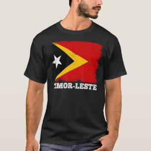 Camiseta Vintage Flag Timor Leste Retro Flag Timorese