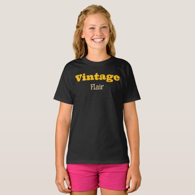 Camiseta Vintage Flair T-Shirt (Frente Completa)