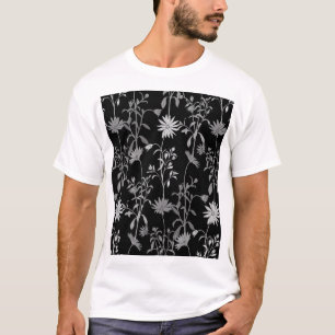 Camiseta Vintage floral: fundo de convite sem descontinuida