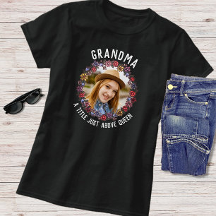 Camiseta Vintage Floral Grandchild Foto