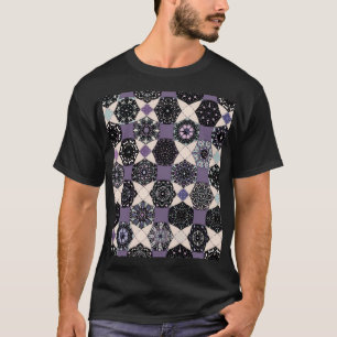 Camiseta Vintage Floral Mandala: Colorida sem Seiva