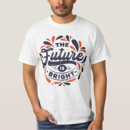 Camiseta Vintage Floral - O futuro é brilhante!