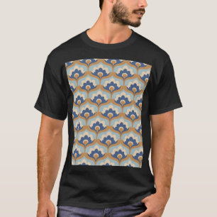 Camiseta Vintage Floral Seamless Design.