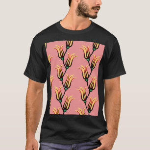 Camiseta Vintage Floral Sintage Patterno De Flor Sem Costur