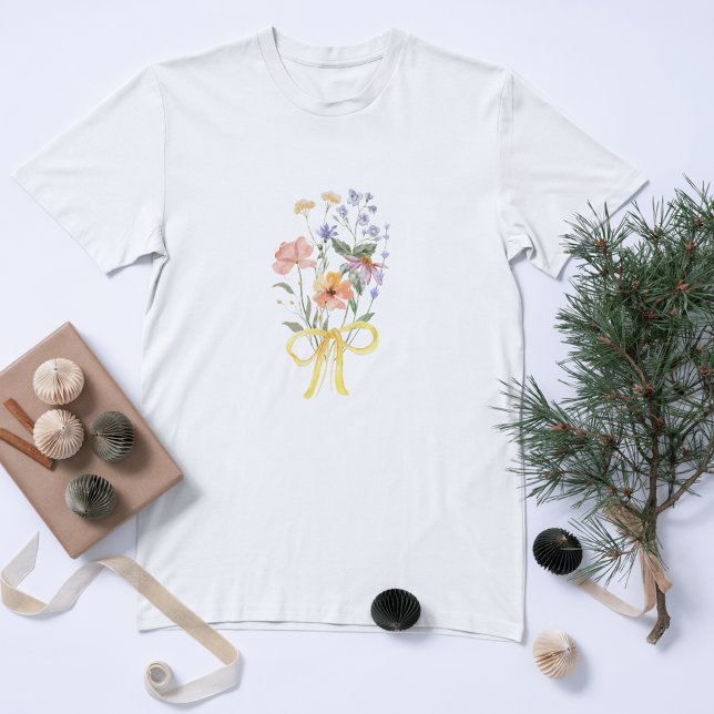 Camiseta Vintage Floral T-Shirt (Criador carregado)