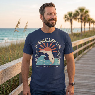 Camiseta Vintage Florida Coastal Club