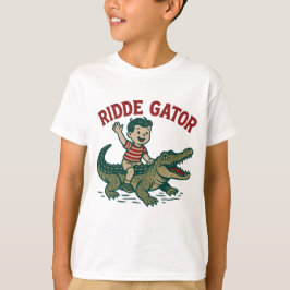 Camiseta Vintage Florida Kitsch Ridde Gator | Retro Kids