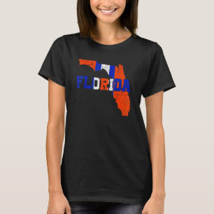 Camiseta Vintage Florida Map Women Men Girls Boys Flórida