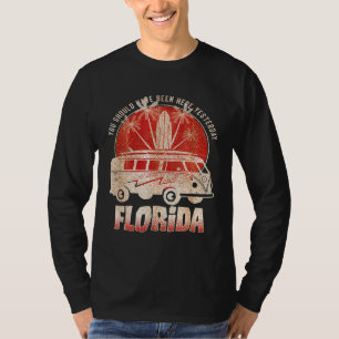 Camiseta Vintage Florida Surfer Say Van Surfboard and Pa