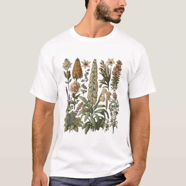 Camiseta Vintage Flower Botânica Legal (Frente)