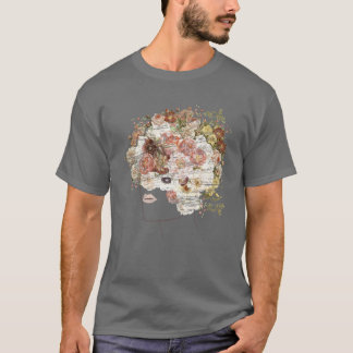 Camiseta Vintage Flowers Rosas Peonies Magnolia Floral Crow