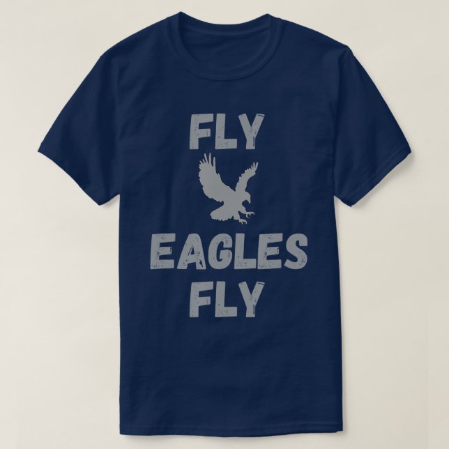 Camiseta Vintage Fly Eagles Fly (Frente do Design)