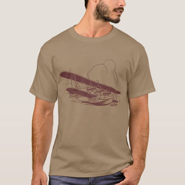 Camiseta Vintage Flying Boat (Frente)