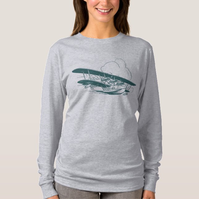 Camiseta Vintage Flying Boat (Frente)