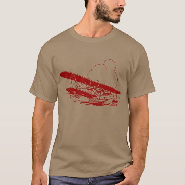 Camiseta Vintage Flying Boat (Frente)