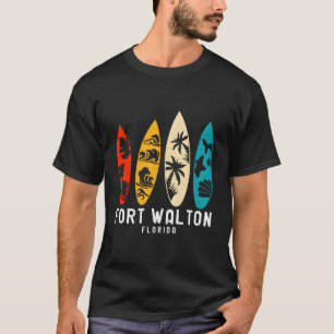 Camiseta Vintage Fort Walton Beach Florida Beach Surfing Su