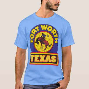 Camiseta Vintage Fort Wort Texas Cowboy Rodeo Viagem Souve