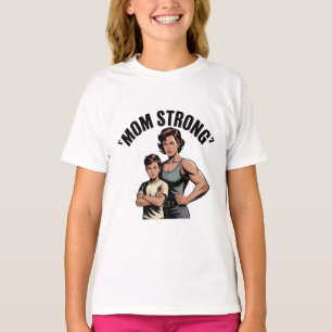 Camiseta vintage forte da mãe