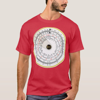 Camiseta Vintage - Foto de Regra de Diapositivos Circulares