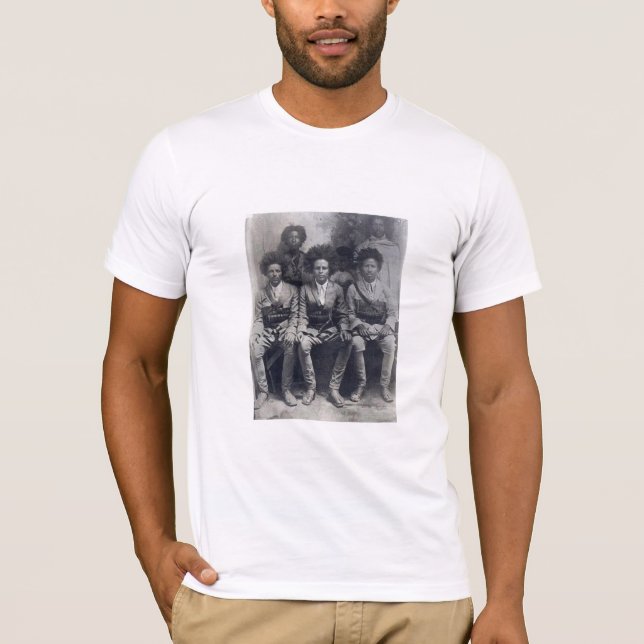 Camiseta Vintage Foto de Soldados de Resistência Etíope (Frente)