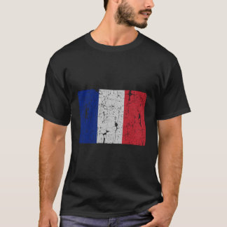 Camiseta Vintage França Flag Retro French Men Souveni