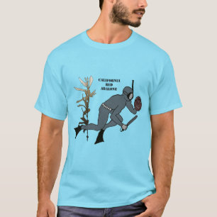 Camiseta Vintage Freediving Diver com Abalone e Kelp URM