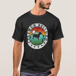 Camiseta Vintage French Buldogue Retro Dog Mãe Pai