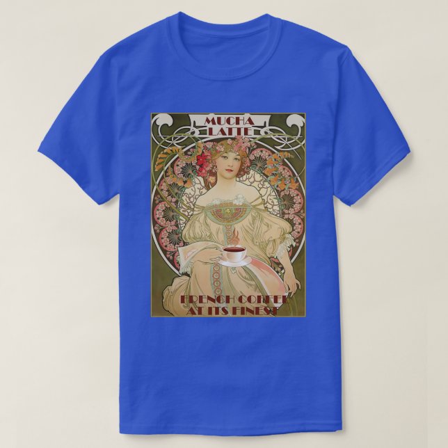 Camiseta Vintage French Coffee Poster (Frente do Design)