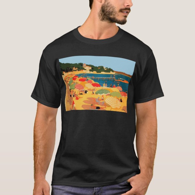 Camiseta Vintage French Riviera Beach (Frente)