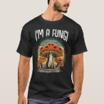 Camiseta Vintage Fungi Engraçado Cogumelos Coletor Pun<br><div class="desc">Presente Humorístico de Biologia da Mycologia para Comediantes. Vintage Fungi,  Coletor De Cogumelos Engraçados,  Pun.</div>