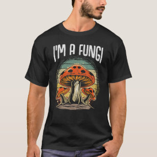Camiseta Vintage Fungi Engraçado Cogumelos Coletor Pun