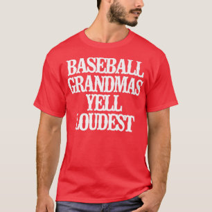 Camiseta Vintage Funny Baseball Grandmas Grita Mais Alto Sa