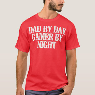 Camiseta Vintage Funny Dad By Day Gamer By Night1323