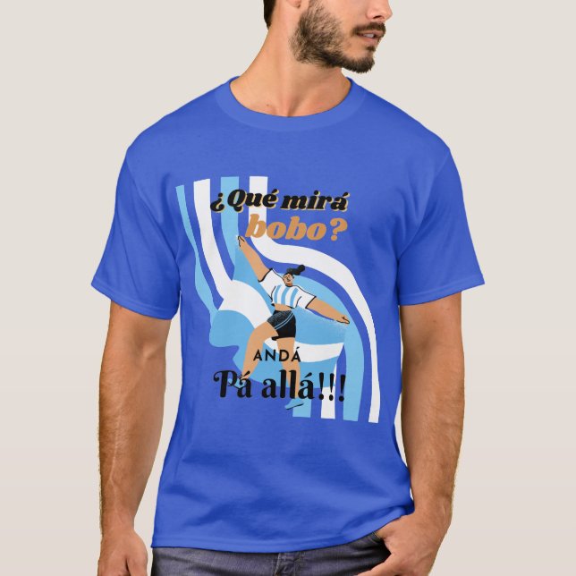 Camiseta Vintage Funny Messi Argentina Que Mira Bobo (Frente)