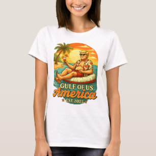 Camiseta Vintage Funny Trump América Golfo 2025