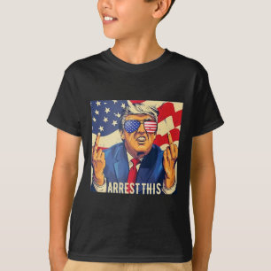 Camiseta Vintage Funny Trump Prisão Em 4 De Julho De 2024