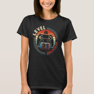 Camiseta Vintage Game Controller 21 Birthday Unlocked Level