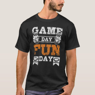 Camiseta Vintage Game Day Fun Day American Futebol Sport