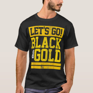 Camiseta Vintage Game Day Vamos Go Black & Dourado Team Fav