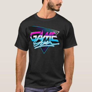 Camiseta Vintage Game Over Pixel 90s Gaming Vaporwave