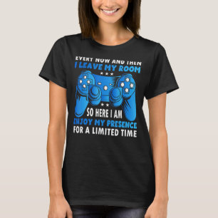 Camiseta Vintage Gaming De Vez Em Quando E Depois Deixo O M
