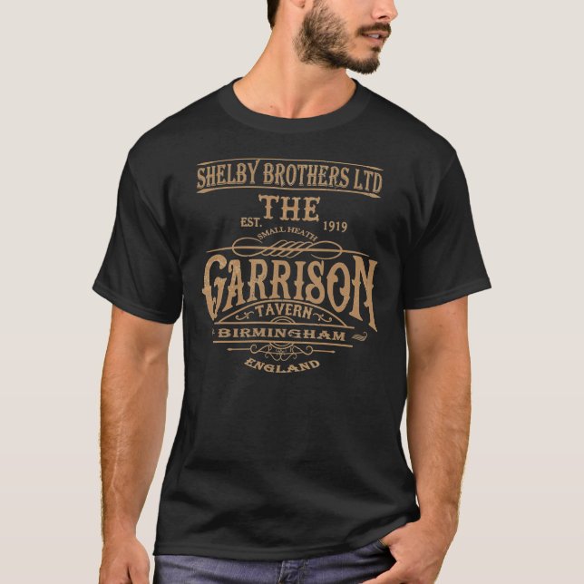 Camiseta Vintage Garrison Tavern The Blinders Birmingham -  (Frente)