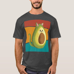 Camiseta Vintage Gato Bonito Avocado