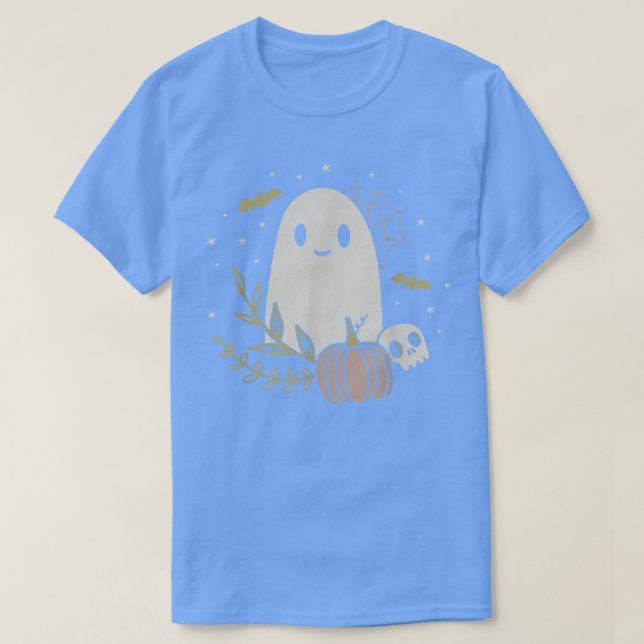 Camiseta Vintage Ghost Autumn Fall Halloween1855 (Frente do Design)