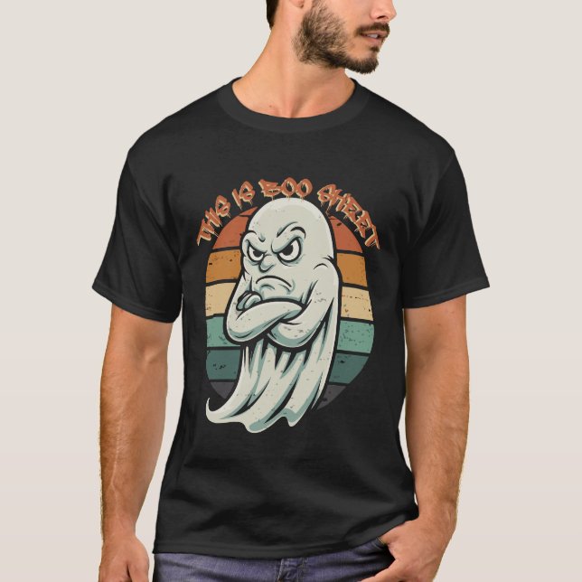 Camiseta Vintage Ghost Mood - T-Shirt Em Descanso. (Frente)