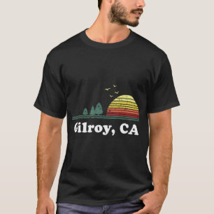 Camiseta Vintage Gilroy California Home Souvenir Impressão