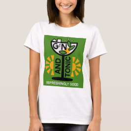 Camiseta Vintage Gin E Tonic Art
