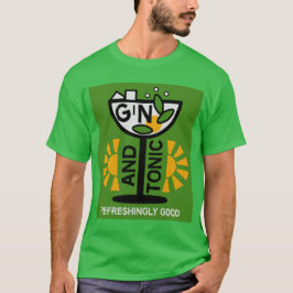 Camiseta Vintage Gin E Tonic Art