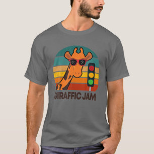 Camiseta Vintage Giraffe Giraffic Jam Funny African Safari