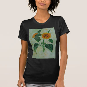 Camiseta Vintage Girassóis Arte Botânica